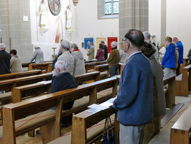 Bonifatiusandacht mit Weihbischof Prof. Dr. Karlheinz Diez in St. Crescentius (Foto: Karl-Franz Thiede)